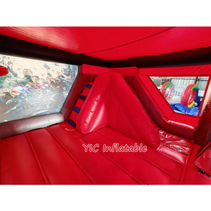 Tùy chỉnh Jumper trượt siêu anh hùng Bouncer sân chơi ngoài trời lâu đài Bouncer Bounce House trò chơi thể thao Inflatable Combo - Product Image 6