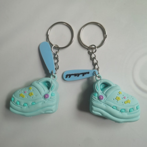 Thiết kế tối giản hình trái tim PVC cao su Keychain quảng <span class=keywords><strong>c</strong></span>áo mở chai và Ampoule Cutter phụ kiện - Product Image 5