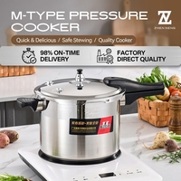 Autocuiseur Grande Capacité 10L en Acier Inoxydable 304, Sans Revêtement, Sain, pour Cantine et Restaurants