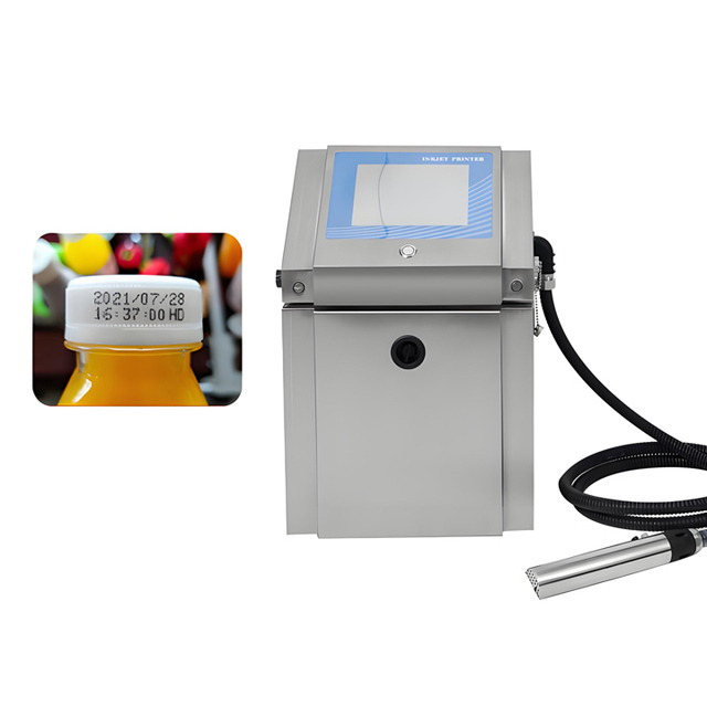 Electric Single Color Expire Date Coder Printer Inkjet Batch Code Machine for PET Bottles Continuous CIJ Expire Date Coder