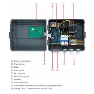 Controlador de bomba con pantalla LCD trifásica JNN 30Y para bomba individual con múltiples protecciones para bombas - Product Image 4