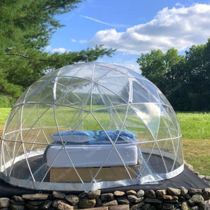 Lều vòm trong suốt bằng kính PVC chống thấm nước, lều vòm hình igloo trong suốt cho nhà hàng vườn, nhà kính - Product Image 5