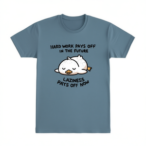 Lazyness Pays Off Now Camiseta con gráfico, unisex, talla mediana para adultos - Product Image 2
