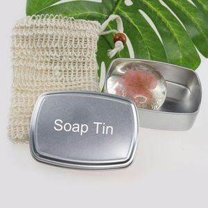 Caja de latas con bisagras, contenedor de lata de Metal <span class=keywords><strong>Rectangular</strong></span> de alta calidad, almacenamiento pequeño Min - Product Image 4
