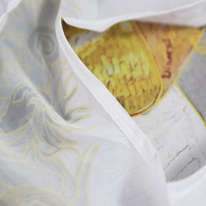 Bolsa de compras de lona reutilizable de algodón Natural 100% ecológica Gahumi, cierre de cremallera de estilo plegable a la abrasión de alta resistencia - Product Image 3