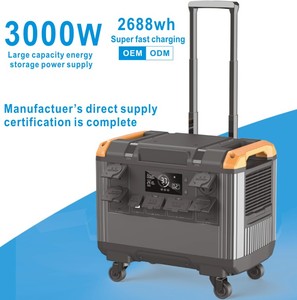 Estación de Energía Portátil de 3000w 2688Wh, Generador de Energía Portátil para Exteriores de 2400w 3000w 5000w con Energía Solar - Product Image 3