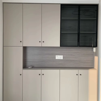Meuble de rangement de salle à manger au design moderne et luxueux, console en bois personnalisée pour le rangement