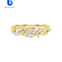 Anillo de Diamante Cultivado en Laboratorio con Certificación IGL DEF VVS, Joyería Fina, Oro Rosa Sólido de 18K, Anillos de Compromiso y Boda, Anillo de Diamante de Lujo para Mujer