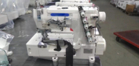 Machine à coudre interlock à cylindre MYSEW W500-02BBD avec coupe-fil automatique, équipement industriel pour la production de t-shirts