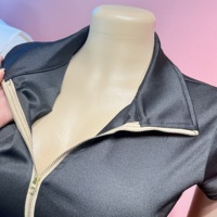 Nouvelle Combinaison Moulante Zippée Femme 2026 – Sexy, Coupe Haute, Courte, Extensible, Ajustée – Tenue de Club pour Femme