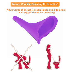 <span class=keywords><strong>Urinoir</strong></span> pour <span class=keywords><strong>femme</strong></span>, voyage en plein air, <span class=keywords><strong>camping</strong></span>, dispositif d'urination portable en silicone, entonnoir pour uriner pour <span class=keywords><strong>femme</strong></span> - Product Image 5