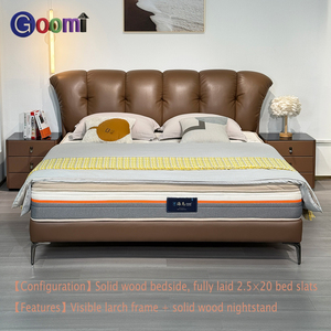 <span class=keywords><strong>Cama</strong></span> Goomi HomeWarm color café, marco <span class=keywords><strong>de</strong></span> <span class=keywords><strong>madera</strong></span> <span class=keywords><strong>de</strong></span> lariño, <span class=keywords><strong>listones</strong></span> <span class=keywords><strong>de</strong></span> <span class=keywords><strong>madera</strong></span> maciza, cabecera <span class=keywords><strong>de</strong></span> <span class=keywords><strong>madera</strong></span> maciza <span class=keywords><strong>con</strong></span> mesita <span class=keywords><strong>de</strong></span> noche - Product Image 3