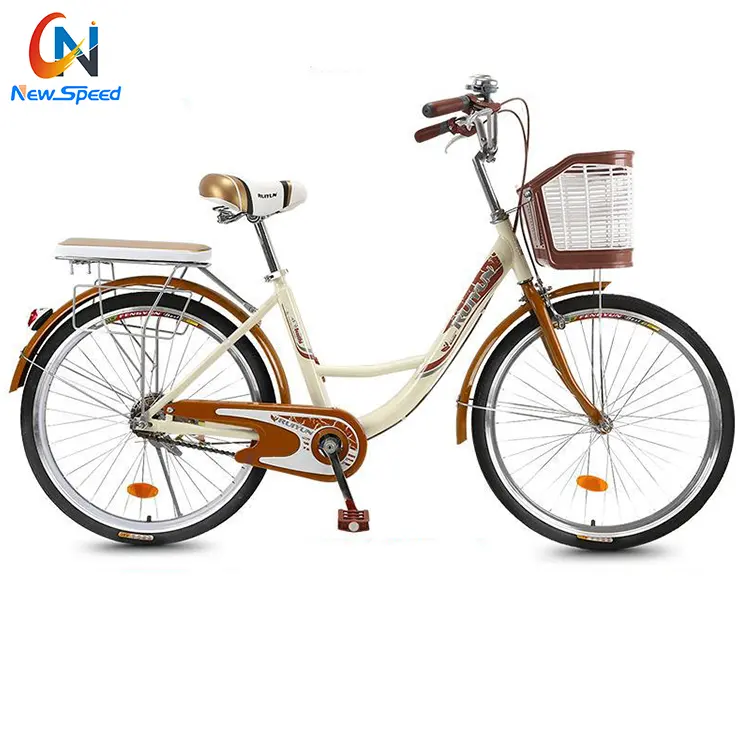 Bicicleta de carretera de carbono de una sola velocidad, pintura clásica de estilo holandés, 29 bicicletas de segunda mano de alta calidad