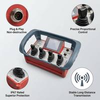 Télécommande hydraulique sans fil pour camion pompe à béton, kit hydraulique pour béton, 500 m, IP67, hydraulique