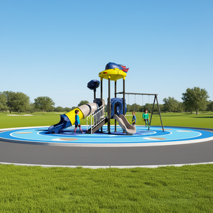 Tobogán Acuático de Fibra de Vidrio para Exteriores, Juego Acuático Infantil, Equipo de Juegos de Plástico para Piscinas Residenciales y Parques - Product Image 2