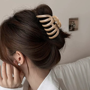 Nuevo Clip Grande para el Cabello de Cristal Suave con Diseño de Calabaza y Tiburón, Horquilla de Moda con Estilo Sofisticado para la Parte Trasera de la Cabeza - Product Image 2