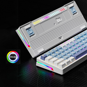 75% 83 TKL <b>USB</b> Wired RGB Backlit Mechanical Gaming <b>Keyboard</b> Spanish Mute Switch Hot Swappable Gasket Desktop New Tablet Inspired - Product Image 2