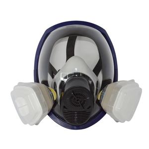 Masque respiratoire industriel intégral en silicone anti-poussière avec double filtre - Product Image 4