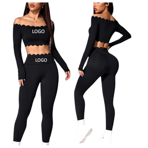 Nuevas Legg Pro Premium para Yoga, Personalizadas para Mujer, Corte Ondulado Sólido, Alto Soporte, Acolchadas, Ajuste Delgado, Ecológicas, Alta Elasticidad, Transpirables - Product Image 1