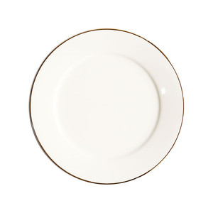 Service de table de luxe personnalisé, assiettes en porcelaine avec bordure dorée, <span class=keywords><strong>fond</strong></span> <span class=keywords><strong>blanc</strong></span>, motif rond élégant, service de fête - Product Image 4
