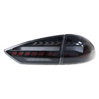 Feux arrière LKS pour Mondeo 2019-2021, feux de jour LED effet écailles de dragon, clignotants séquentiels, rouge, douze volts