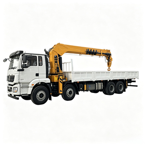 Camión Grúa Shacman H3000 8x4 de 12 Ruedas para Trabajo Pesado con Perforadora Hidráulica de Tierra - Product Image 1
