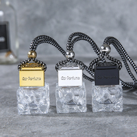 Bouteille diffuseur de parfum en verre et bambou, ml, mini bouteille moderne et populaire, vide, suspension pour voiture