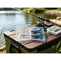 Boîtes en plastique transparentes personnalisées, emballage en blister transparent pour leurres de pêche, blister en PET, leurres souples en blister