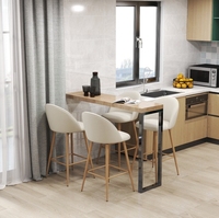 Tabourets de bar modernes à dossier haut, ergonomiques, élégants, pour cuisine, bar à domicile, salle à manger, restaurant, appartement