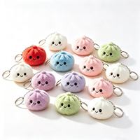 Jouet anti-stress Kawaii Squishy en forme de boulette vapeur souriante, jouet à presser pour enfants et adultes