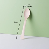 Cuillère à crème glacée en bois de différentes tailles pour vos gobelets en papier
