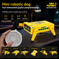 Robot chien de bureau X3 avec télécommande programmable à apprentissage automatique, gyroscope, interactions vocales et tactiles, jouet compagnon