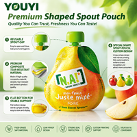 Pochette souple personnalisée en plastique de qualité alimentaire avec bec verseur, anti-fuite, pour jus de fruits, lait et boissons 50ml 100ml 150ml