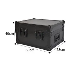 Black Custom Aluminum Flight Transport Case Storage Case Flight Box Assemble Case EVA Foam Box Flight Cabinet