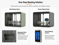 Portable étude privée Pod bureau moderne Mobile espace de travail cabines de travail acoustique silencieux pods cabine de réunion