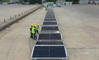 Conteneur solaire mobile SC08GP-M-20K avec conception Plug and Play pour l'alimentation électrique temporaire dans les projets extérieurs