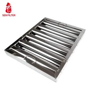 Customized Stainless Steel Grease Kitchen Range Hood Baffle Filter