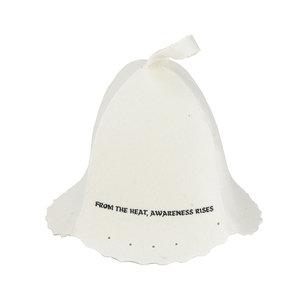 Bonnet de douche en feutre de laine écologique direct d'usine avec bonnet de sauna respirant et isolé thermiquement avec logo personnalisé - Product Image 3