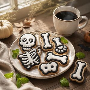 <span class=keywords><strong>Emporte</strong></span>-pièces d'Halloween sans BPA, formes de squelette et de crâne 3D en relief, moules à biscuits de qualité alimentaire pour la pâtisserie, fête d'enfants, bricolage - Product Image 6