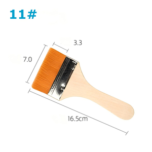 <span class=keywords><strong>Pinceau</strong></span> à <span class=keywords><strong>peinture</strong></span> en nylon Art <span class=keywords><strong>Pinceau</strong></span> à l'huile avec manche en bois pour barbecue, art, mur, bricolage - Product Image 6