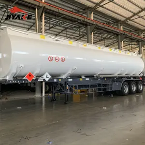Semi-reboque de tanque de combustível em liga de alumínio e aço carbono 40FT 4000 4500 Litros mais vendido na China
