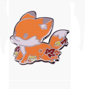 Personnalisé Kawaii renard dessin animé Animal épinglette broche métal <span class=keywords><strong>Badge</strong></span> broche belle loup émail broche - Product Image 3