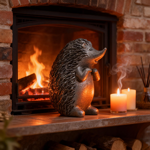 Kerstfiguurtje voor buiten, van hars, met de hand beschilderd, artistiek tuinornament - Product Image 6