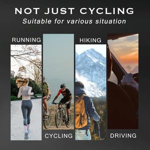 Durable Ultra-Light Frame Polarized Sports Sunglasses Blue Red Lenses Fashionable <b>for</b> <b>Men</b> and Women <b>for</b> Running and Cycling - Product Image 3