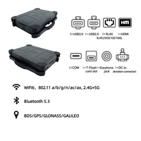 Laptop Robusto ODM con Tre Schermi, IP65, FHD 15.6 Pollici, 48GB RAM, 512GB SSD, I7/I9, in Lega di Alluminio, Nuovo Notebook Portatile Resistente