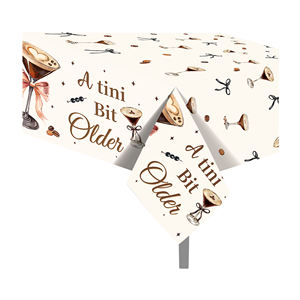 ZB360 <span class=keywords><strong>Espresso</strong></span> Martini PE tovaglia Martini Bar copertura tavolo in plastica per Martini addio al nubilato festa di compleanno decorazioni per festa - Product Image 4