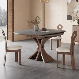 Set Tavolo da Pranzo Rotondo Moderno, Arredamento Stabile per Appartamenti, Caffè/Pasticcerie, Ville e Ristoranti - Product Image 1