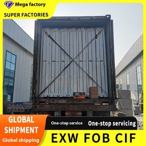 Rumah kontainer lipat baja persegi Modern, untuk kantor & Hotel konstruksi sementara bangunan cepat dengan garansi 5 tahun - Product Image 4