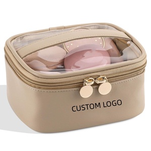 Bolsa <span class=keywords><strong>de</strong></span> Cosméticos Impermeable <span class=keywords><strong>de</strong></span> Cuero PU Personalizada al por Mayor, Bolsa <span class=keywords><strong>de</strong></span> Maquillaje <span class=keywords><strong>de</strong></span> Viaje Cuadrada Pequeña con Cierre, Organizador <span class=keywords><strong>de</strong></span> Artículos <span class=keywords><strong>de</strong></span> Aseo Portátil - Product Image 1