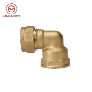 Inserto de latón Pex métrico Ppr Union Pipe Fitting